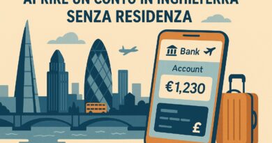 Aprire un conto in Inghilterra senza residenza