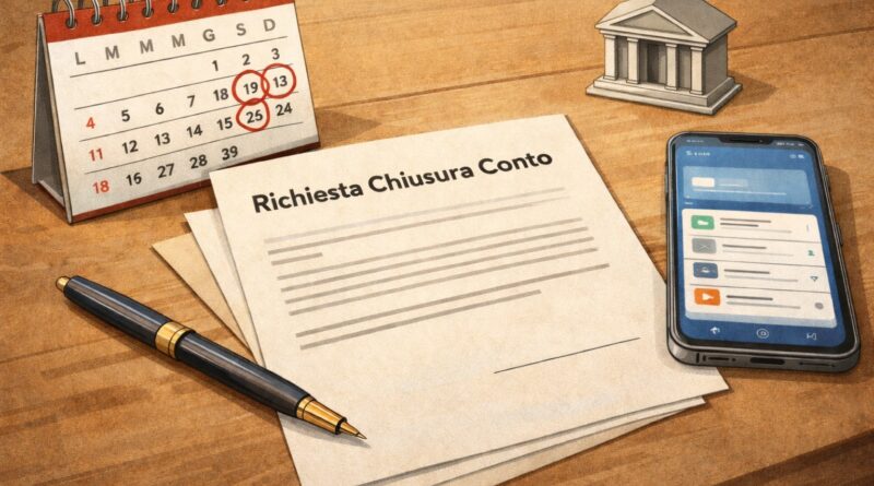 Chiusura conto Intesa Sanpaolo