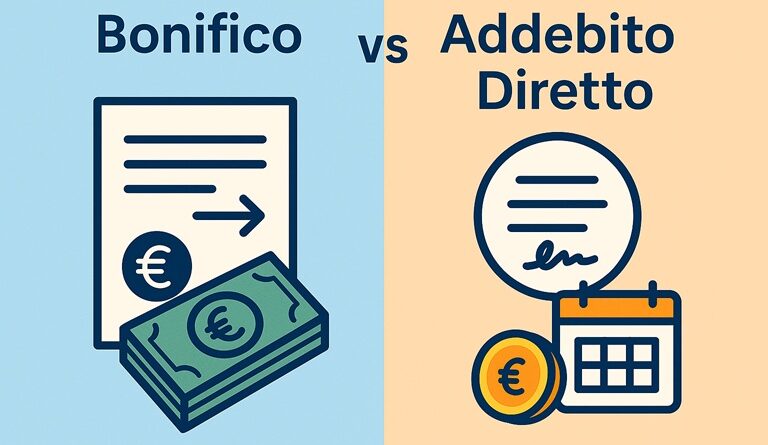 Bonifico vs addebito diretto
