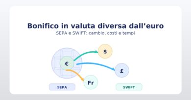 Bonifico in valuta diversa dall'euro