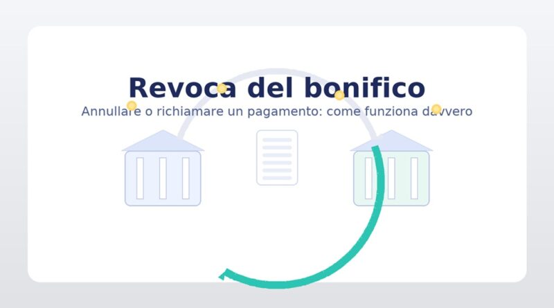 Revoca del bonifico