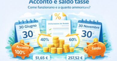 Acconto e saldo tasse