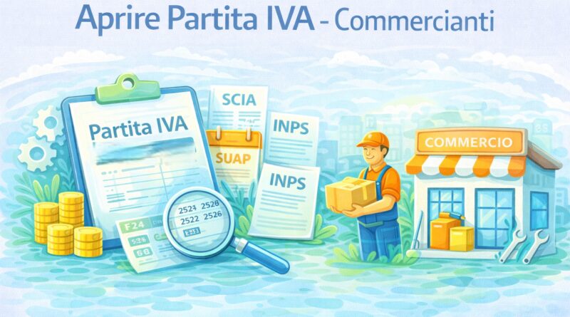 Aprire una partita IVA commercianti