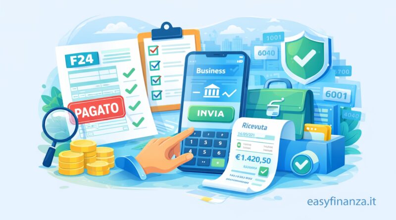 Come pagare F24 da conto business