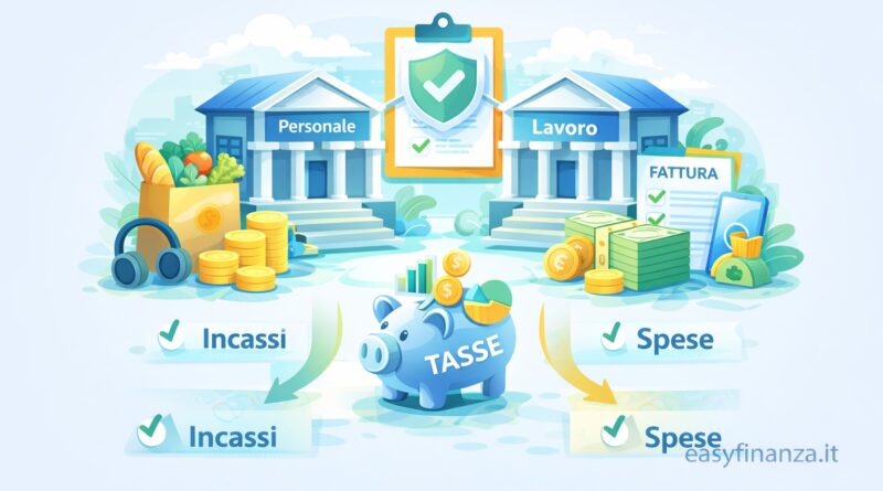 Come separare incassi e spese da freelance