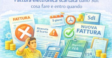 Fattura elettronica scartata dallo sdi