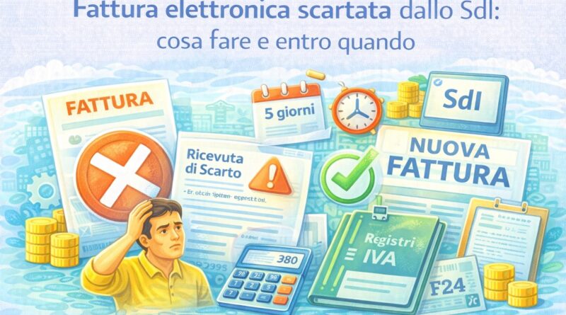 Fattura elettronica scartata dallo sdi