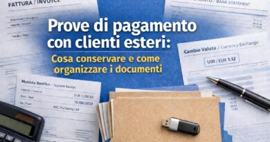 Prove di pagamento con clienti esteri