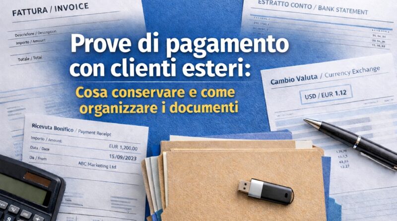 Prove di pagamento con clienti esteri
