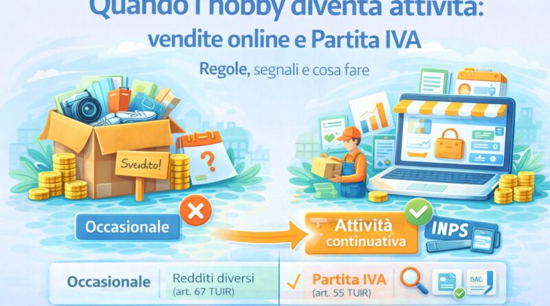 Quando l'hobby diventa attività