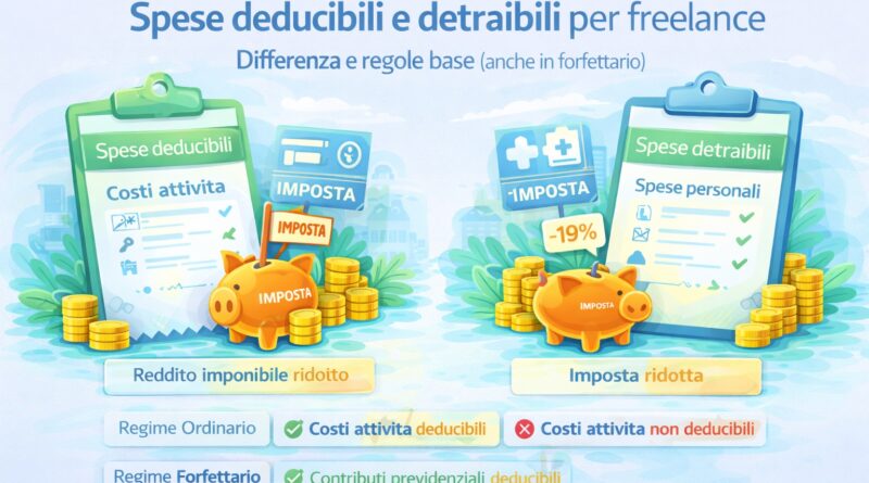 Spese deducibili e detraibili